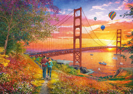 Puzzle 2000 PQ Spacer w pobliżu mostu Golden Gate San Francisco 112748