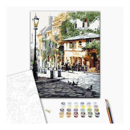 Malowanie po numerach BRUSHME 40x50cm Letnia Kawiarnia