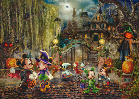 Puzzle 1000 PQ T.Kinkade Myszka Miki and Minnie Halloween 113366