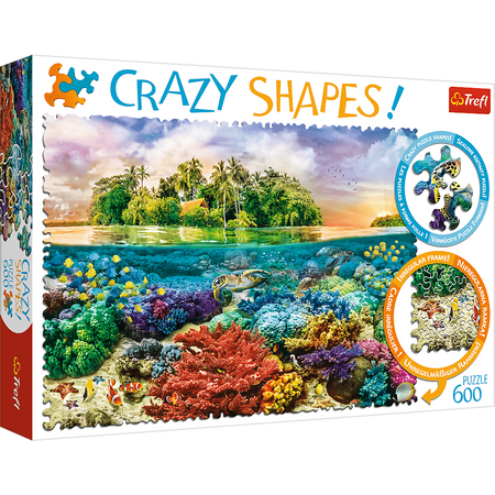 Puzzle 600 Crazy Shapes Tropikalna wyspa 11113