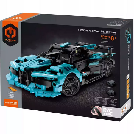 Klocki iM.Master Wyścigówka Blu zdalnie sterowana 439 elementów