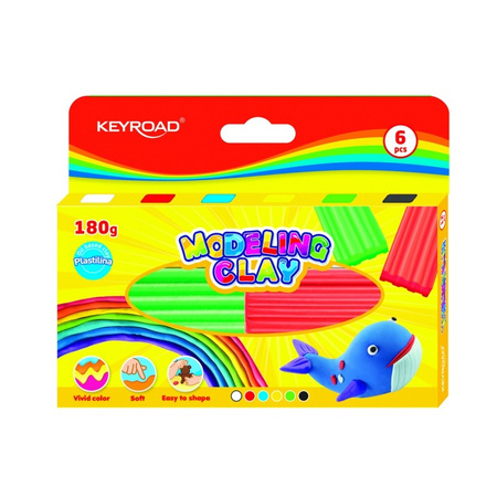 Plastelina kwadratowa fala KEYROAD 6 kolorów