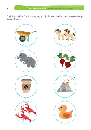 Rymy sylaby i głoski zabawy słuchowe dla dzieci w wieku przedszkolnym