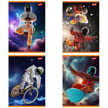 Paczka Zeszyt A5 32k.krata Spaceman mix pakiet 15 sztuk