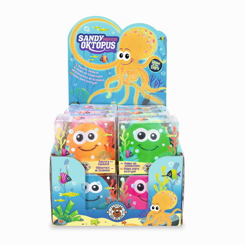 Gniotek Ośmiornica fluorescencyjna 1szt.mix