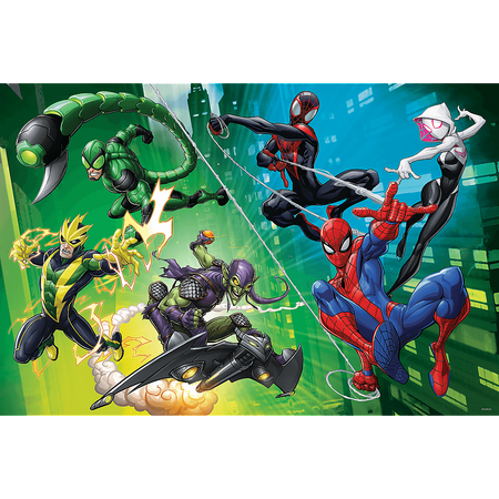 Puzzle 300 W pajęczej sieci Spiderman 23036