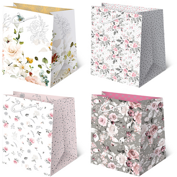 Torebki ozdobne T16-106 Kwiaty 10 sztuk