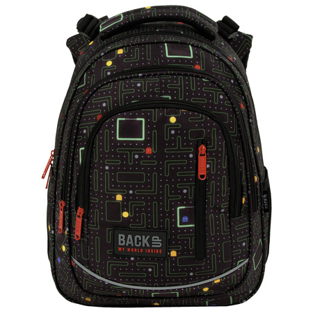 Plecak 3-komorowy BACKUP 5 model R102 labirynt