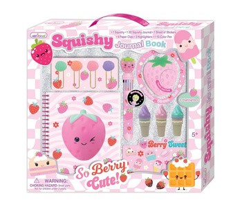 Pamiętnik 3D na spirali z akcesoriami Truskawka