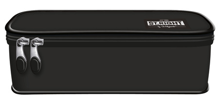 Piórnik saszetka usztywniona z wewnętrzną klapką Black Vintage