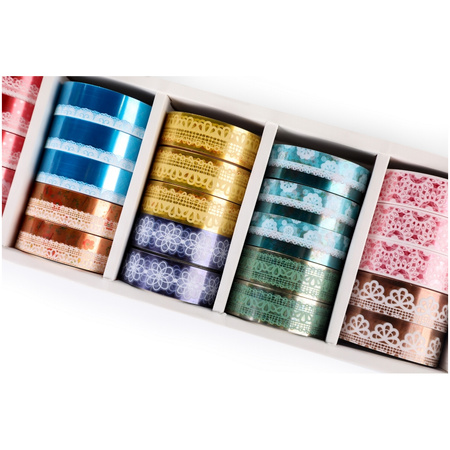 Display Taśma ozdobna Washi Pet Tape display mix 25 sztuk