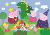 Puzzle 2w1 super color Świnka Peppa 24778