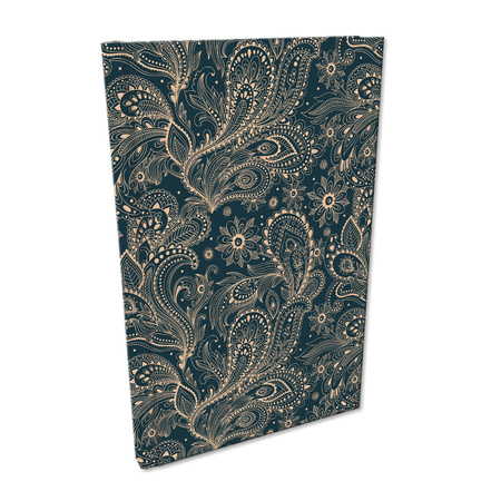 Notes A5 kratka Soft Touch Paisley Beż-Denim