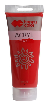 Farba akrylowa Studio 200 ml czerwony kadmowy Happy Color
