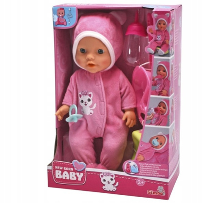 Lalka w Kociej piżamce 30 cm + akcesoria