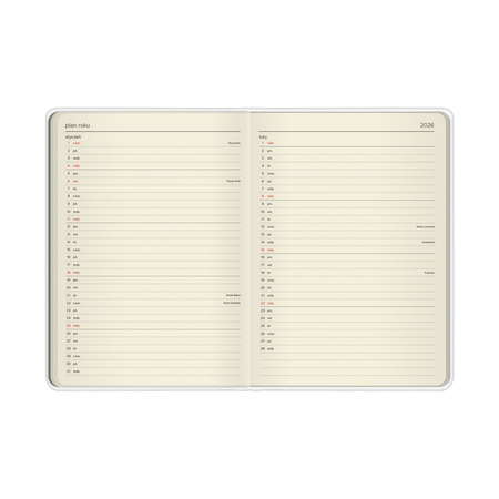 Kalendarz 2026 B6 tygodniowy Żółte Kwiaty