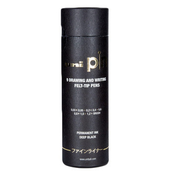 Zestaw kreślarski Tuba PIN-200 9 kolorów Uni