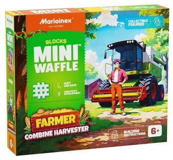 Klocki konstrukcyjne Waffle mini Farmer Kombajn