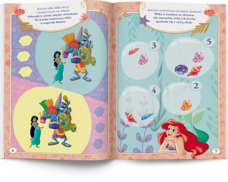 Disney Księżniczka 100 brokatowych naklejek NB-9108