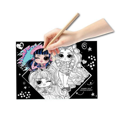 L.O.L. Surprise! Tweens. Zdrapuj, koloruj, naklejaj