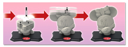 Puzzle 160 3D Minnie rzeźba do pomalowania 109538