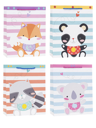 Torebki prezentowe TD-24168-HS-A5 wzór dziecięcy 12 sztuk