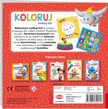 Disney Maluch koloruj według linii COLN-9201