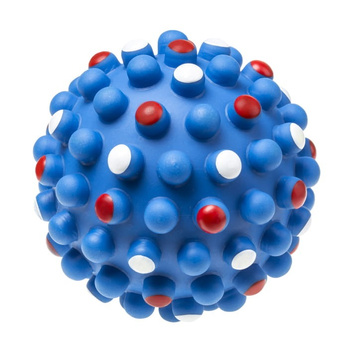 Piłka wzmocniona piszcząca 11,2 cm dla zwierząt 1szt. mix