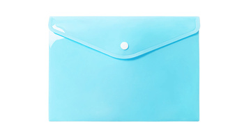 Teczka A5 kopertowa PP pastel niebieski