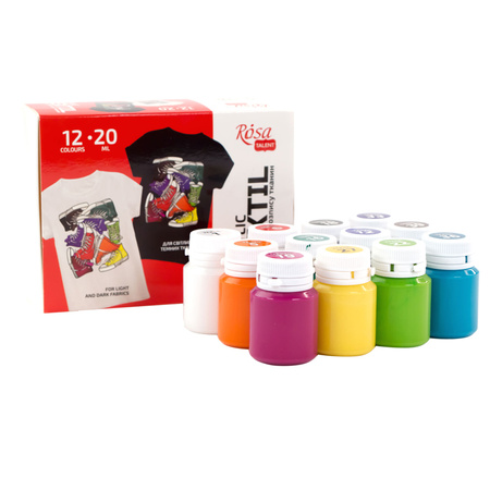 Farby do tkanin Style 12x20 ml
