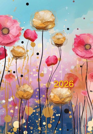 Kalendarz 2026 kieszonkowy KK-1F 1szt.mix