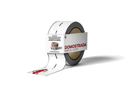 Taśma naklej ulice domostrada PAP
