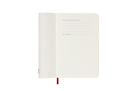 Kalendarz 2025 12M Moleskine P tygodniowy Scarlet Red 9x14