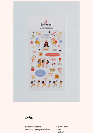 Naklejki ozdobne Urodziny