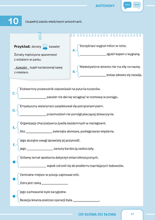 Od słowa do słowa trening leksykalno semantyczny dla uczniów w wieku 13-15 lat