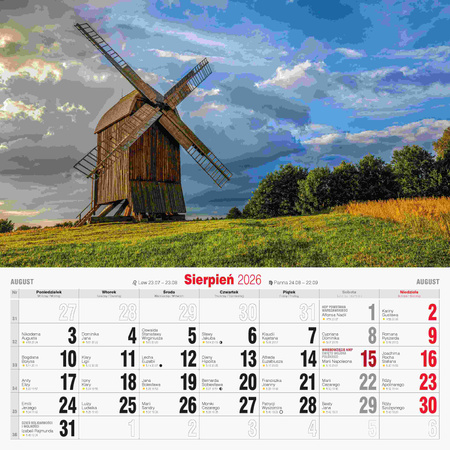 Kalendarz 2026 Krajobrazy polski KD-35