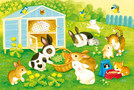 Puzzle 3 x 24 Słodkie Zwierzaki 112941