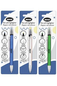 Długopis z zakreślaczem 1 szt. blister