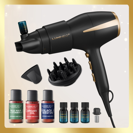 Suszarka Silken Flow z zestawem serum LUMINEO