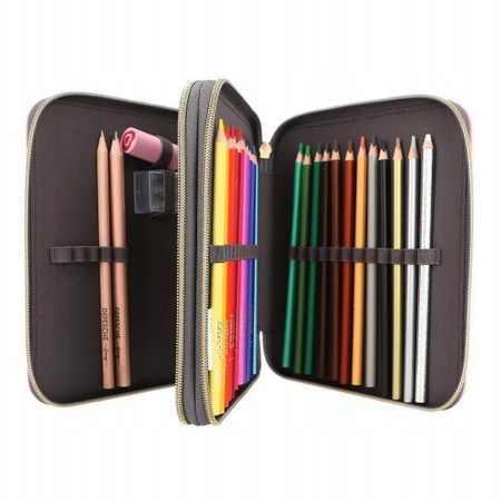 Piórnik podwójny z wyposażeniem Miss Melody Bandan 12766