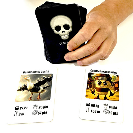 Rodzinna gra karciana - Brainrot zadymka (crocodillo, tralalero, tung tung. . . I in. )