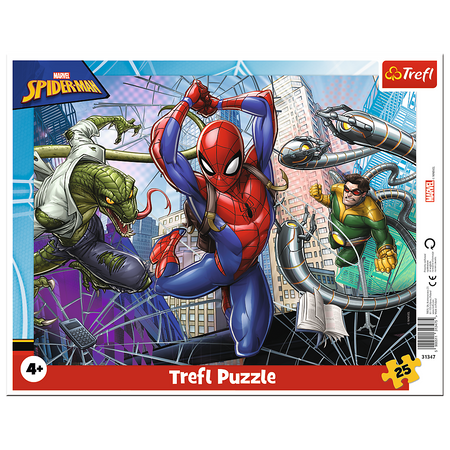 Puzzle 25 ramkowe Odważny Spiderman 31347