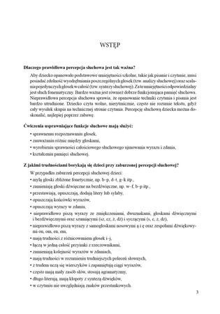 Gumowe ucho ćwiczenia percepcji słuchowej dla dzieci w młodszym wieku szkolnym