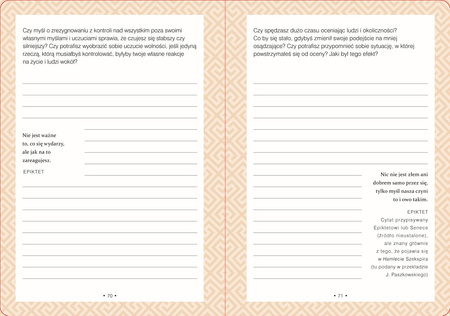 Stoicyzm. Przewodnik z ćwiczeniami pomocny w osiągnięciu spokoju w życiu codziennym