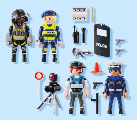 Playmobil Zestaw figurek policjantów 71730