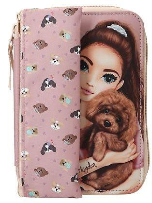 Piórnik DUO z wyposażeniem jednokomorowy + saszetka Top Model Doggy 13659A