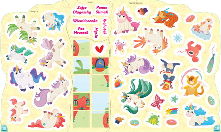 Wesołe harce jednorożców. Moje jednorożce. Przyjaciele z bajki