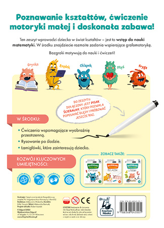 Figury. Bazgraki piszą po śladzie. Bazgraki