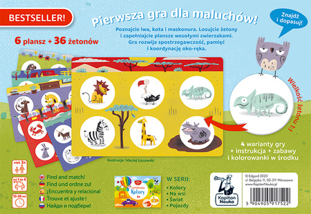 Gra Moja pierwsza loteryjka Zwierzęta