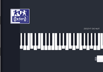 Zeszyt A5 16k. Oxford do nut pięciolinia
